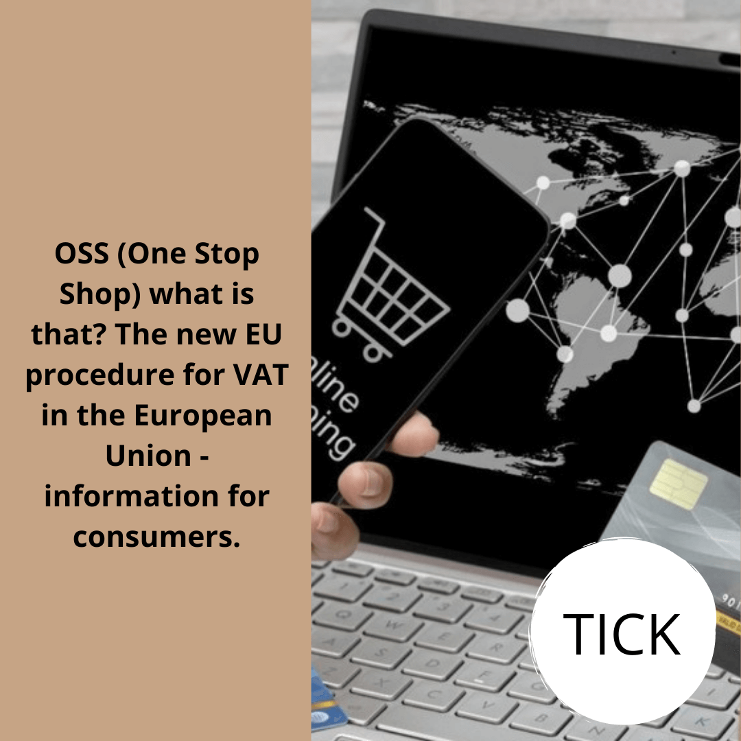 The new EU procedure for VAT in the European Union - information for consumers.Tick (1)