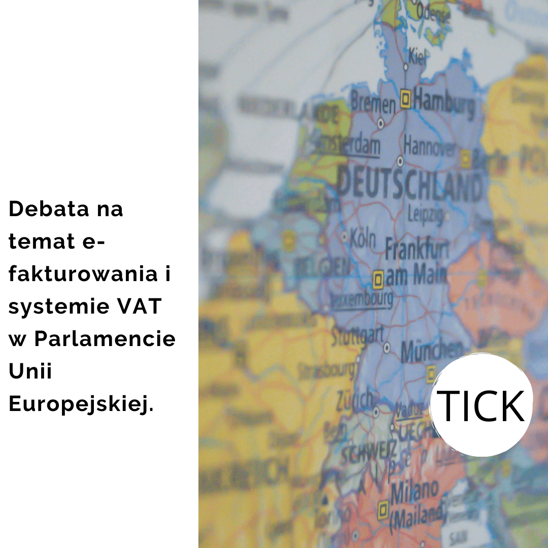 Debata na temat e-fakturowania i systemie VAT w Parlamencie Unii Europejskiej.