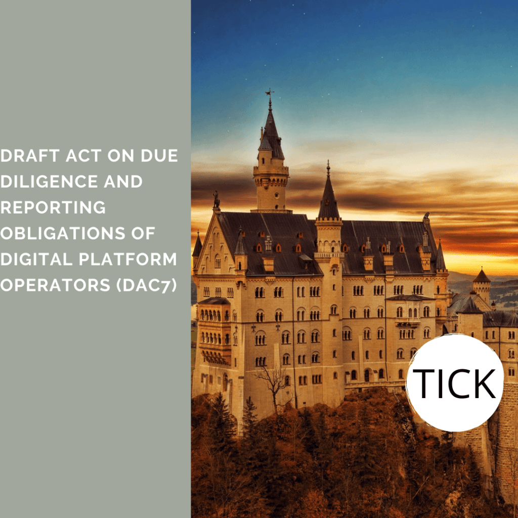 DRAFT ACT ON DUE DILIGENCE AND REPORTING OBLIGATIONS OF DIGITAL PLATFORM OPERATORS DAC7