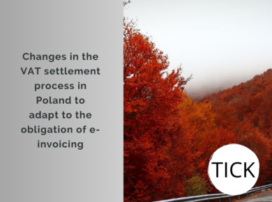 Changes in the VAT settlement process in Poland to adapt to the obligation of e-invoicing